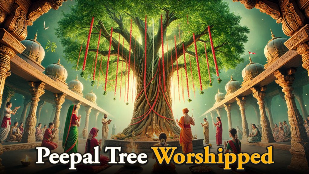 Peepal tree worshipped